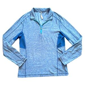 Lululemon Blue Velocity 1/4 Zip Longsleeves Shirt Men’s Size XL